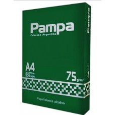 RESMA PAPEL PAMPA A4 75 GRS X 500 HOJAS CAJA X 10