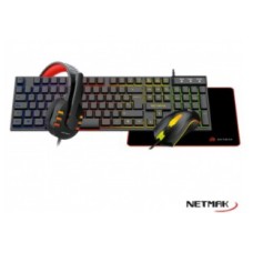 COMBO GAMING NETMAK NM-GC479 TEC/MOUSE/PAD/AURI COMBO GAMING NETMAK NM-GC479 TEC/MOUSE/PAD/AURI
