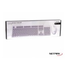 TECLADO+MOUSE NETMAK NM-KB258-W USB BLANCO TECLADO+MOUSE NETMAK NM-KB258-W USB BLANCO