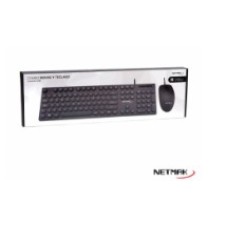 TECLADO+MOUSE NETMAK NM-KB258 USB NEGRO TECLADO+MOUSE NETMAK NM-KB258 USB NEGRO