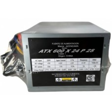 FUENTE ATX ACONCAWA 600W 24P 2S C/CABLE FUENTE ATX ACONCAWA 600W 24P 2S C/CABLE