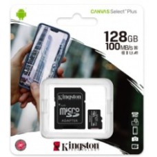MICRO SD HC 128.00 GB KINGSTON CANVAS PLUS 2 EN 1