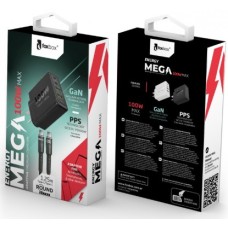 CARGADOR FOXBOX MEGA 100W NEGRO CABLE TIPO C