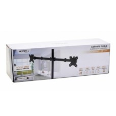 SOPORTE DOBLE MONITOR NETMAK NM-ST18 10" A 32" 100 SOPORTE DOBLE MONITOR NETMAK NM-ST18 10" A 32" 100