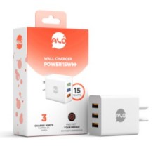 CARGADOR ALO 15W BLANCO 3 PUERTOS