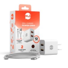 CARGADOR ALO 12W BLANCO CABLE TIPO C