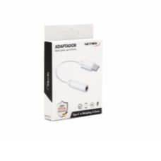 ADAPTADOR NETMAK NM-TC55 USB-C A MINI PLUG 3.5H ADAPTADOR NETMAK NM-TC55 USB-C A MINI PLUG 3.5H