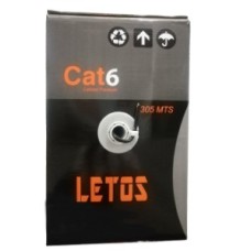 CABLE UTP LETOS CAT 6E INT LE-6UTI (ROLLO 305 MT) CABLE UTP LETOS CAT 6E INT LE-6UTI (ROLLO 305 MT)