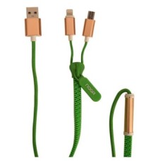 CABLE NOGANET ZIPPER VR USB A MICRO/IPHONE 0.85 MT CABLE NOGANET ZIPPER VR USB A MICRO/IPHONE 0.85 MT