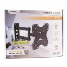 SOPORTE TV NETMAK NM-ST34 14" A 43" VESA 200X200 SOPORTE TV NETMAK NM-ST34 14" A 43" VESA 200X200