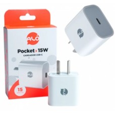 CARGADOR ALO 15W USB-C BLANCO SIN CABLE CARGADOR ALO 15W USB-C BLANCO SIN CABLE