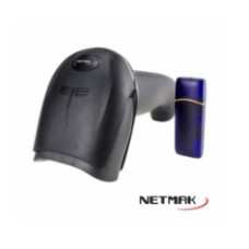 LECTOR NETMAK NM-LC502 1D/INALAMBRICO BLACK