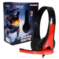 AURICULAR GLOBAL EPGMR035 ROJO MIC/2 PLUG 3.5MM