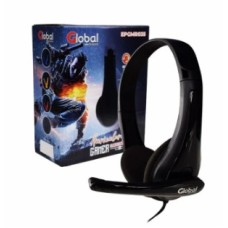 AURICULAR GLOBAL EPGMR035 NEGRO MIC/2 PLUG 3.5MM