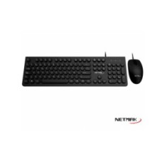 TECLADO+MOUSE NETMAK NM-KB258 USB NEGRO