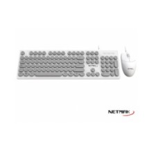 TECLADO+MOUSE NETMAK NM-KB258-W USB BLANCO