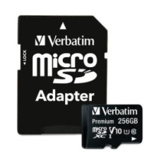MICRO SD XC 256 GB VERBATIM PREMIUM *70364 C10/V10
