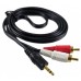 CABLE GLOBAL AUDIO PLUG 3.5 A 2 RCA 2 MTR