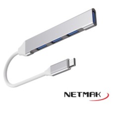 HUB USB NETMAK NM-AC09 USB-C A 3 USB 2.0/1 USB3.0 HUB USB NETMAK NM-AC09 USB-C A 3 USB 2.0/1 USB3.0
