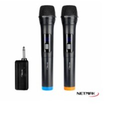 MICROFONO NETMAK NM-MC18 SETX2/INALAM/PLUG 6.3/10M