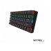 TECLADO NETMAK NM-DOMINATE MECANICO NEGRO/LED/MINI TECLADO NETMAK NM-DOMINATE MECANICO NEGRO/LED/MINI