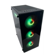 GABINETE LNZ Y10 ARGB BLACK Y10-SF-ARGB S/FUENTE