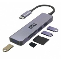 HUB GTC HUG-015 USB-C A USB 3P/MICRO SD/SD 5 EN 1 HUB GTC HUG-015 USB-C A USB 3P/MICRO SD/SD 5 EN 1