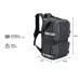 MOCHILA GADNIC MOCH400 NEGRO IMPERMEABLE MOTO/BICI