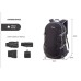 MOCHILA GADNIC MOCH217N NEGRO ZIYEN PLEGABLE 40L