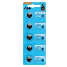 BATERIA CR-1220 VINNIC 3V/LITIO PACK X 5