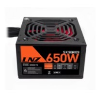 FUENTE ATX LNZ SX650-TS 650W 120MM/RED FAN/FLAT CA