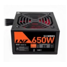 FUENTE ATX LNZ SX650-TS 650W 120MM/RED FAN/FLAT CA