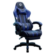 SILLA GAMER ALIVER RAPTOR AI AZUL-NEGRO REPOSA PIE