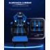 SILLA GAMER ALIVER RAPTOR AI AZUL-NEGRO REPOSA PIE