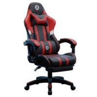 SILLA GAMER ALIVER RAPTOR AI ROJO-NEGRO REPOSA PIE