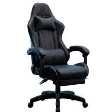SILLA GAMER ALIVER RAPTOR PLUS NEGRO REPOSA PIES/M