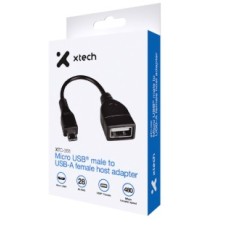ADAPTADOR XTECH XTC-368 MICRO USB A USB-A HEMBRA