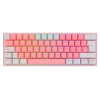 TECLADO REDRAGON FIZZ PRO K616-RGB PW PINK/WHITE