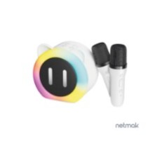PARLANTE NETMAK NM-HOLY MINI KARAOKE/BT5.3/ 2 MIC