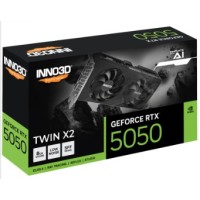VGA INNO3D GEFORCE RTX 5050 TWIN X2 8GBG/DDR6 VGA INNO3D GEFORCE RTX 5050 TWIN X2 8GBG/DDR6