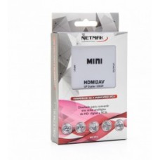 ADAPTADOR CONVERSOR NETMAK NM-HD4 HDMI A RCA