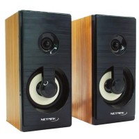 PARLANTE NETMAK NM-BORA MADERA