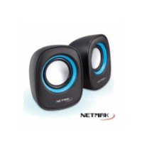 PARLANTE NETMAK NM-9025B BLACK/BLUE USB/3.5/2.0 PARLANTE NETMAK NM-9025B BLACK/BLUE USB/3.5/2.0