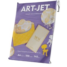 PAPEL FOTO ART-JET BRILLANTE DOBLE FAZ/X100/A4/140