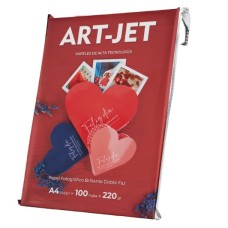 PAPEL FOTO ART-JET BRILLANTE DOBLE FAZ/X100/A4/220