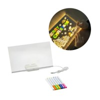 PIZARRA ACRILICA LED 15X15 C/MARCADORES JGL-LED830