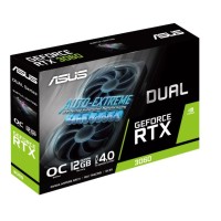 Placa GeForce DUAL RTX 3060 O12G V2 LHR E Placa GeForce DUAL RTX 3060 O12G V2 LHR E