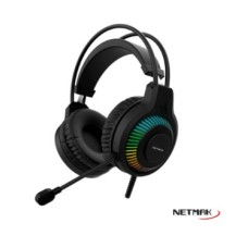 AURICULAR NETMAK NM-N18 NEGRO RGB/MIC/PLUG 3.5