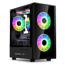 GABINETE SOLARMAX CM-B6202 NEGRO GAMER SIN FUENTE GABINETE SOLARMAX CM-B6202 NEGRO GAMER SIN FUENTE