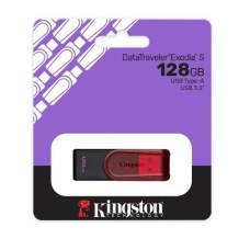 PENDRIVE KINGSTON DTXS 128.00 GB EXODIA S ROJO 3.2 PENDRIVE KINGSTON DTXS 128.00 GB EXODIA S ROJO 3.2